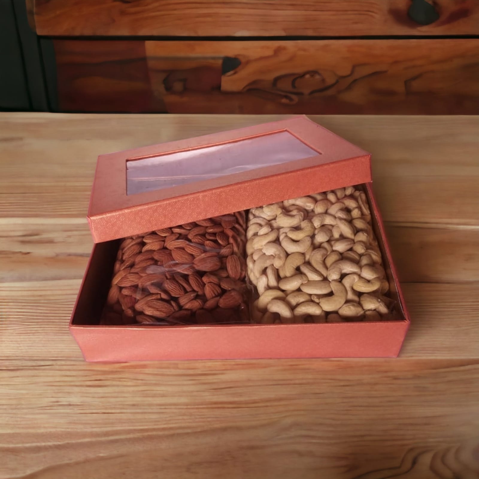 Wedding Invite / Return Gift - Dry Fruit Box (Peacock) – Between Boxes Gifts